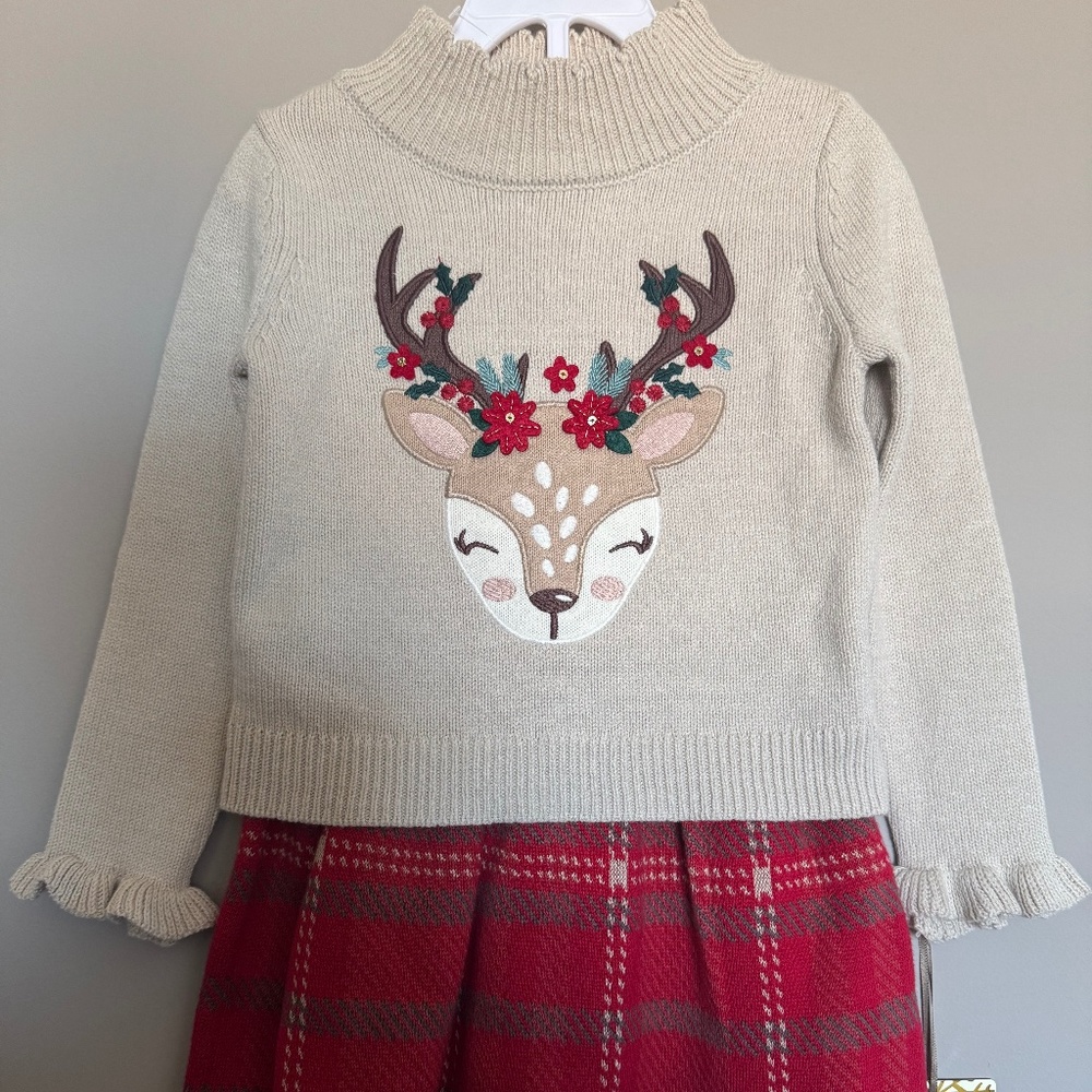 Winter Skirt and Sweater Outfit